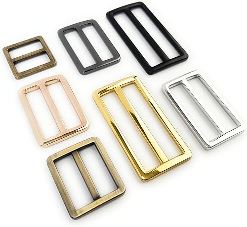 Miniatura 4 de 10 hebillas deslizantes de metal resistente, aleación de zinc, correas deslizantes, correas deslizantes, correa deslizante, ajustador de cinturón