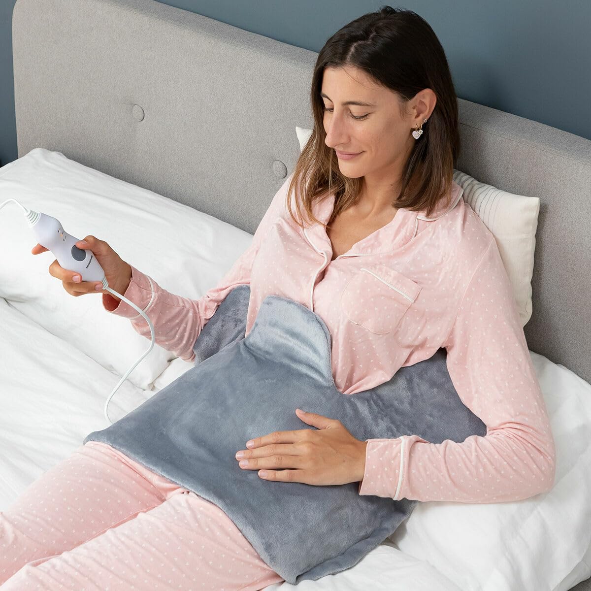 InnovaGoods® Couverture chauffante pour le cou et les épaules, couverture chauffante sèche et humide pour le dos, le cou et les épaules, couverture électrique avec télécommande