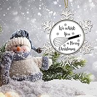 Vista 47 de Happy New Year Ornament for Christmas Tree Decor Merry Christmas Y'all Christmas Metal Snowflake Ornament Xmas Tree Decor Funny Christmas Quotes
