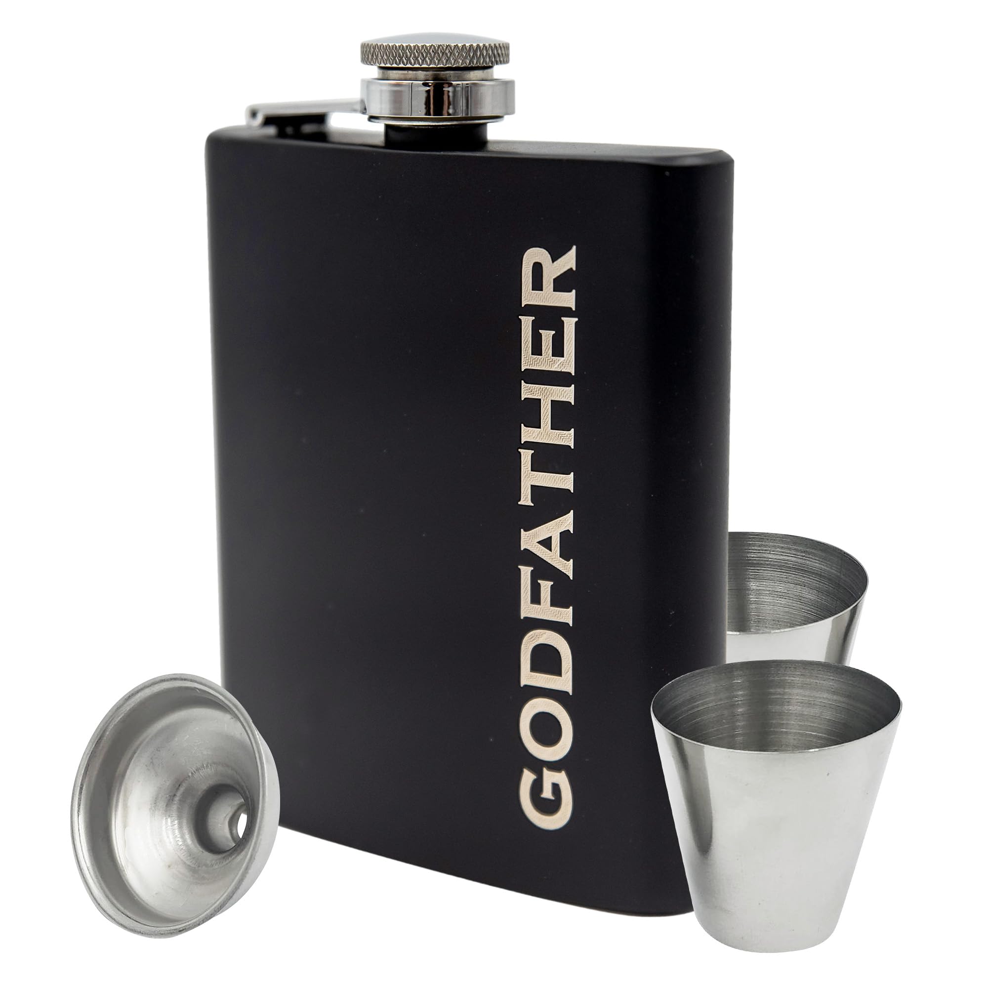 Godfather Gifts from Godchild, Godfathers Gift, Will You be my Godparents Proposal, God Parents Presents Proposal, God Father's Present, Baptism, Hip Flask Engraved (Godfather)