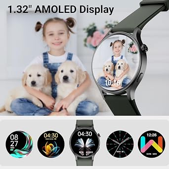 Fitpolo AR-01 Smartwatches (Black and Gray)