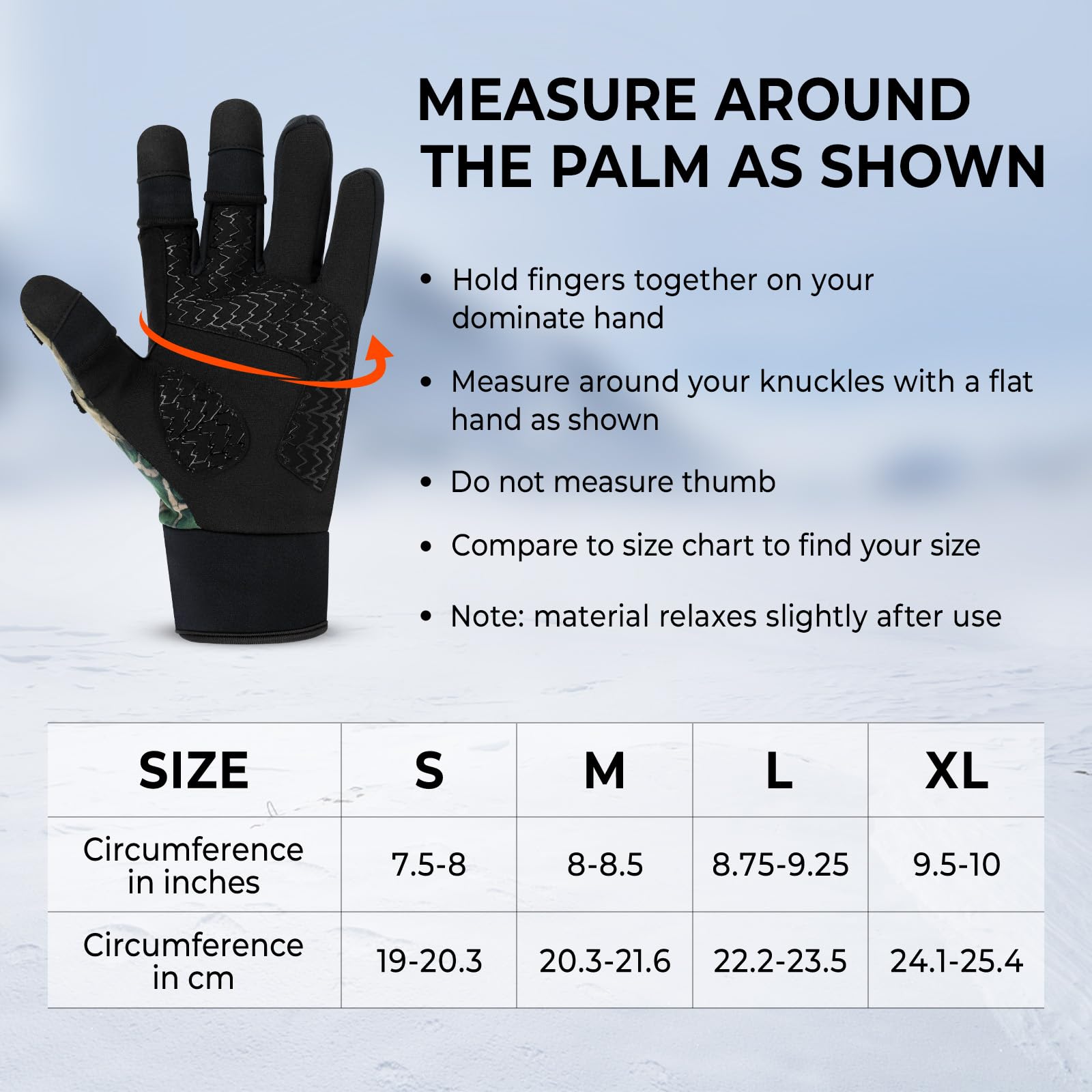 KastKing Mountain Mist - Guantes de pesca para hombre y mujer, ideales para pesca en hielo, fotografía o caza