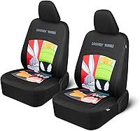 Vista 15 de BDK Warner Bros DC Comics Batman - Fundas de asiento delantero y almohadillas para cinturón de seguridad, ajuste universal para camiones, SUV