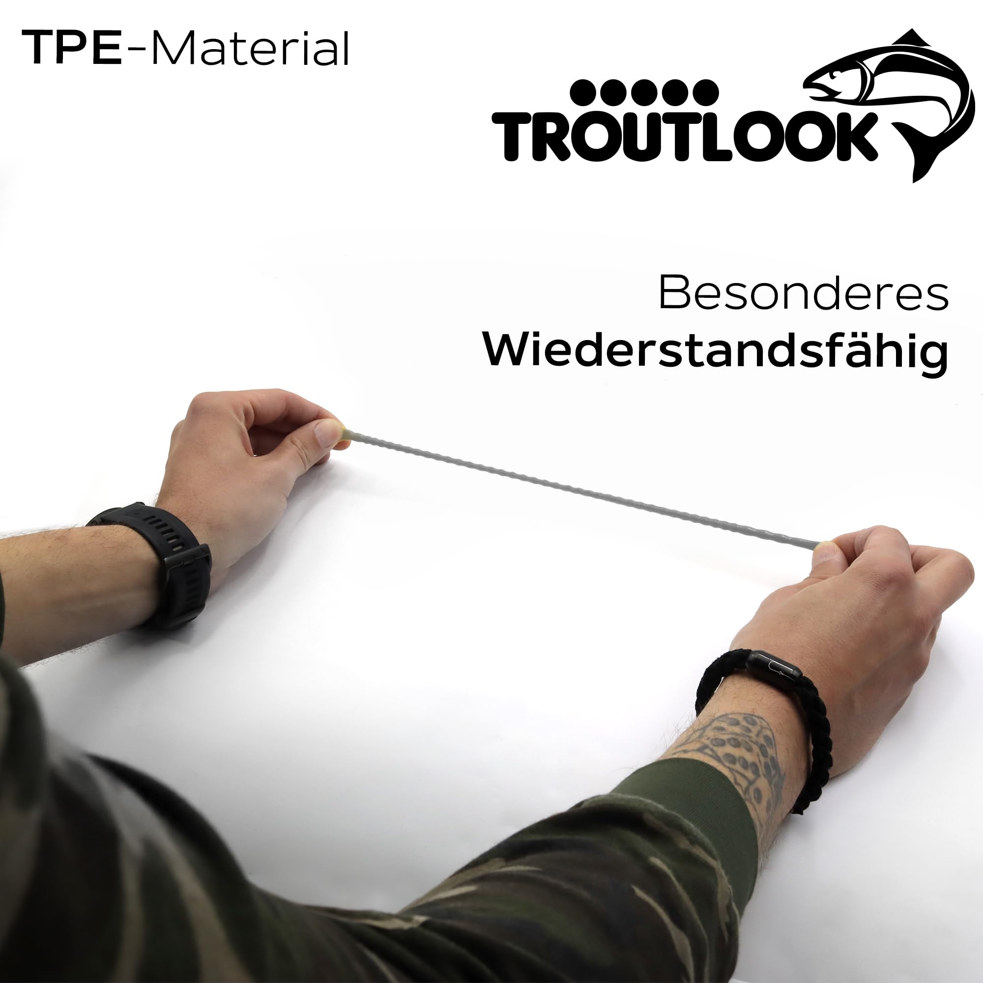 Troutlook Fat Wormy Gummiköder 8,5cm - Schwimmend Für Forellen, Barsch & Raubfische