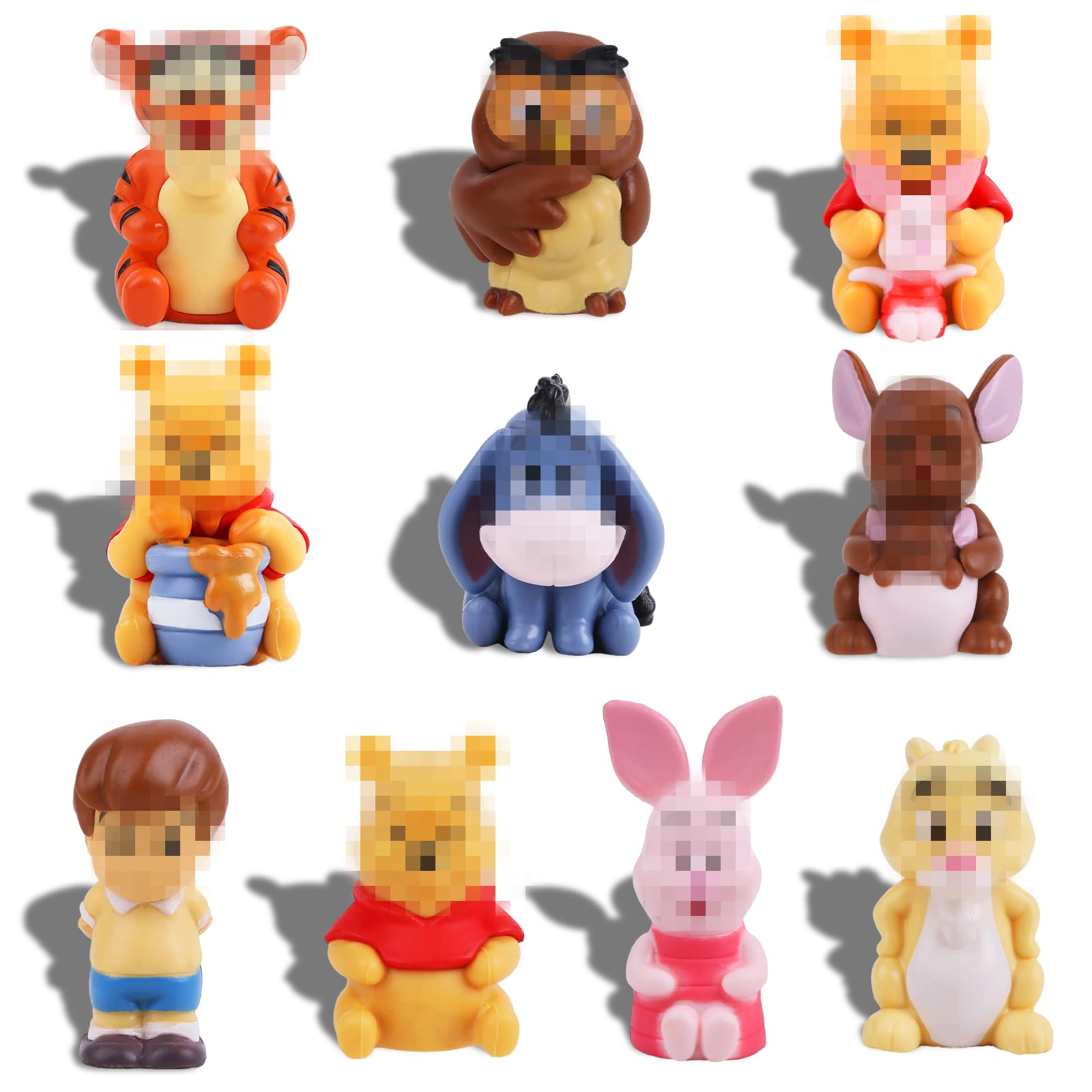 10 Pcs Winnie Cake Topper, the Pooh Figures Party Decorations Cake Decorations Birthday Cake Toppers Kid Birthday Cake Decorations Birthday Party Decorations for Children Kids Girls Birthday