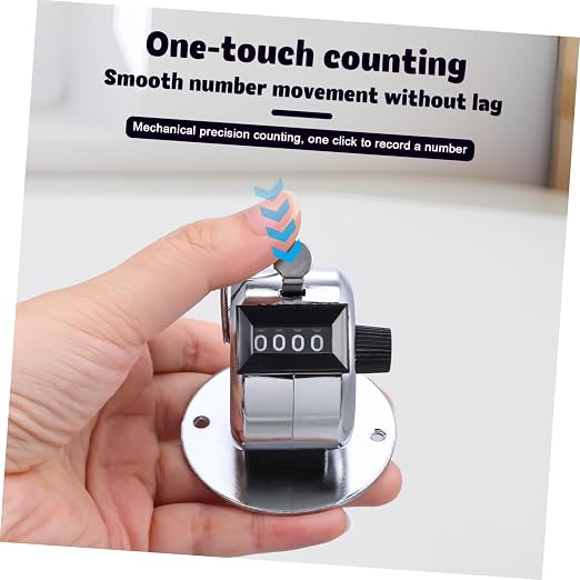 Contador Mecánico Portátil Manual x2 Fácil Resetear miniatura 4