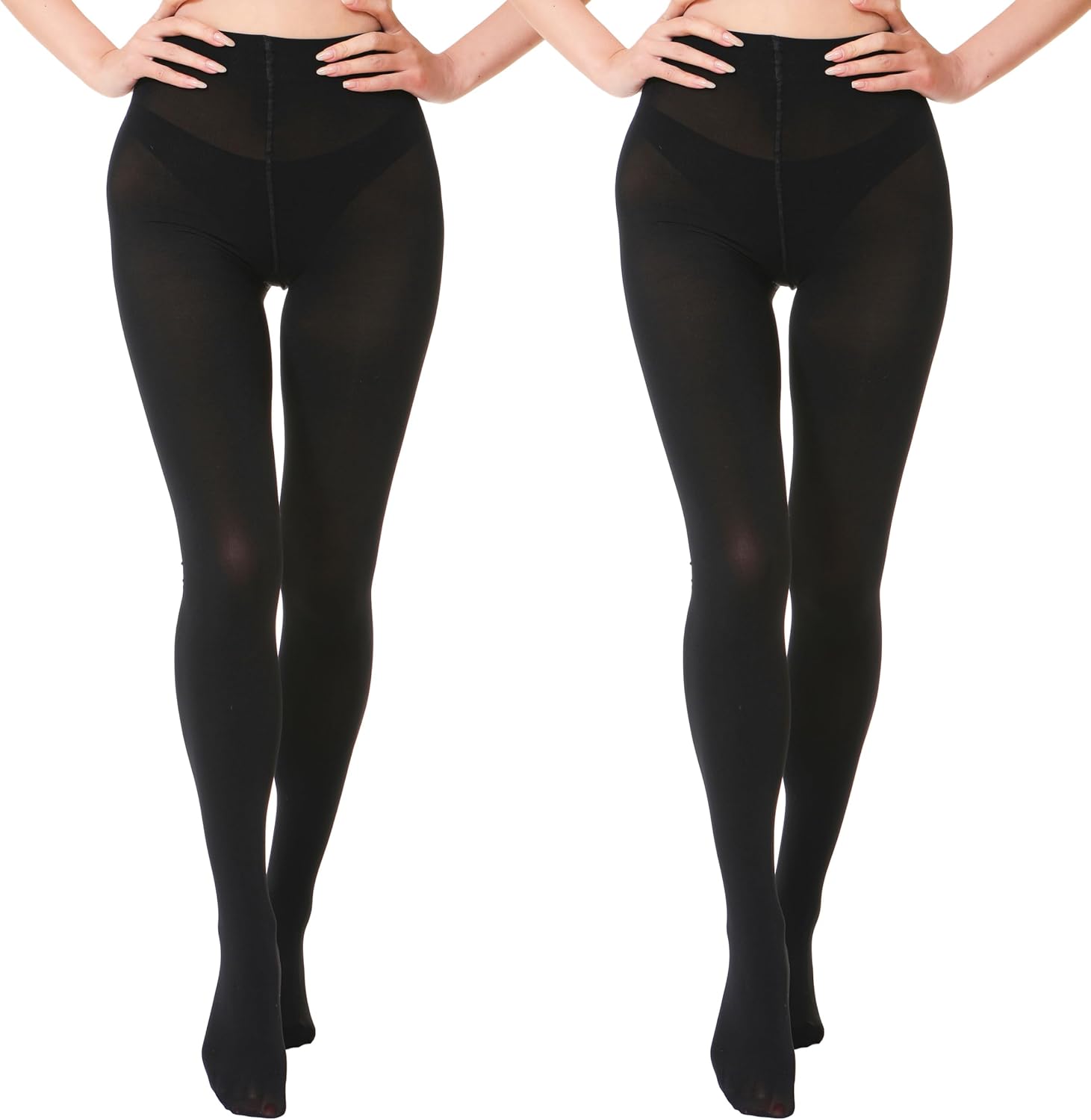 EVERSWE 2 Pairs Pack Women's Opaque Tights