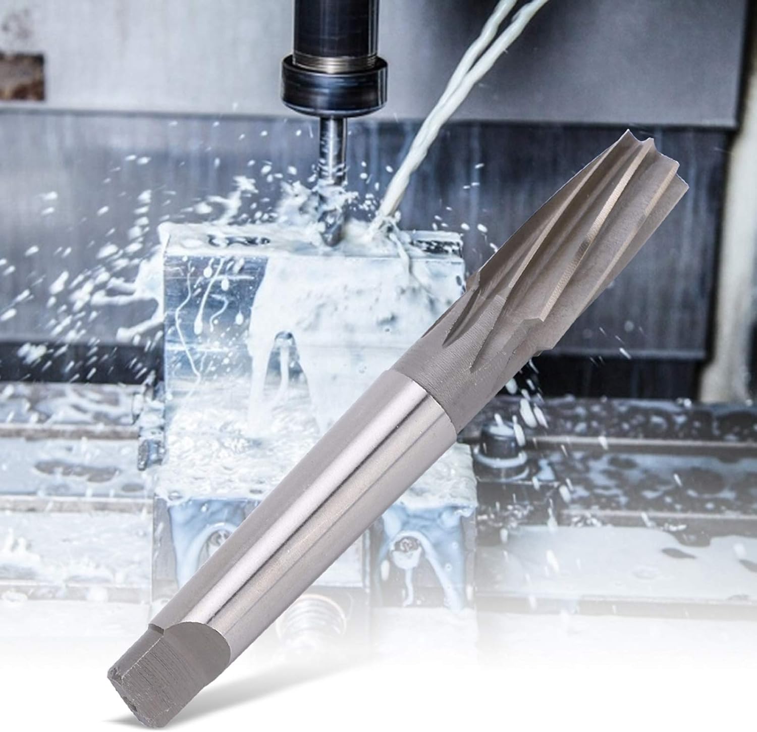 Spiral Reamer 1:10 HSS Taper Shank, accurate Reaming Tool for mould Processing, Durably Speed Steel with smoothness Outer layer, Cutting Cutting, Accuracy