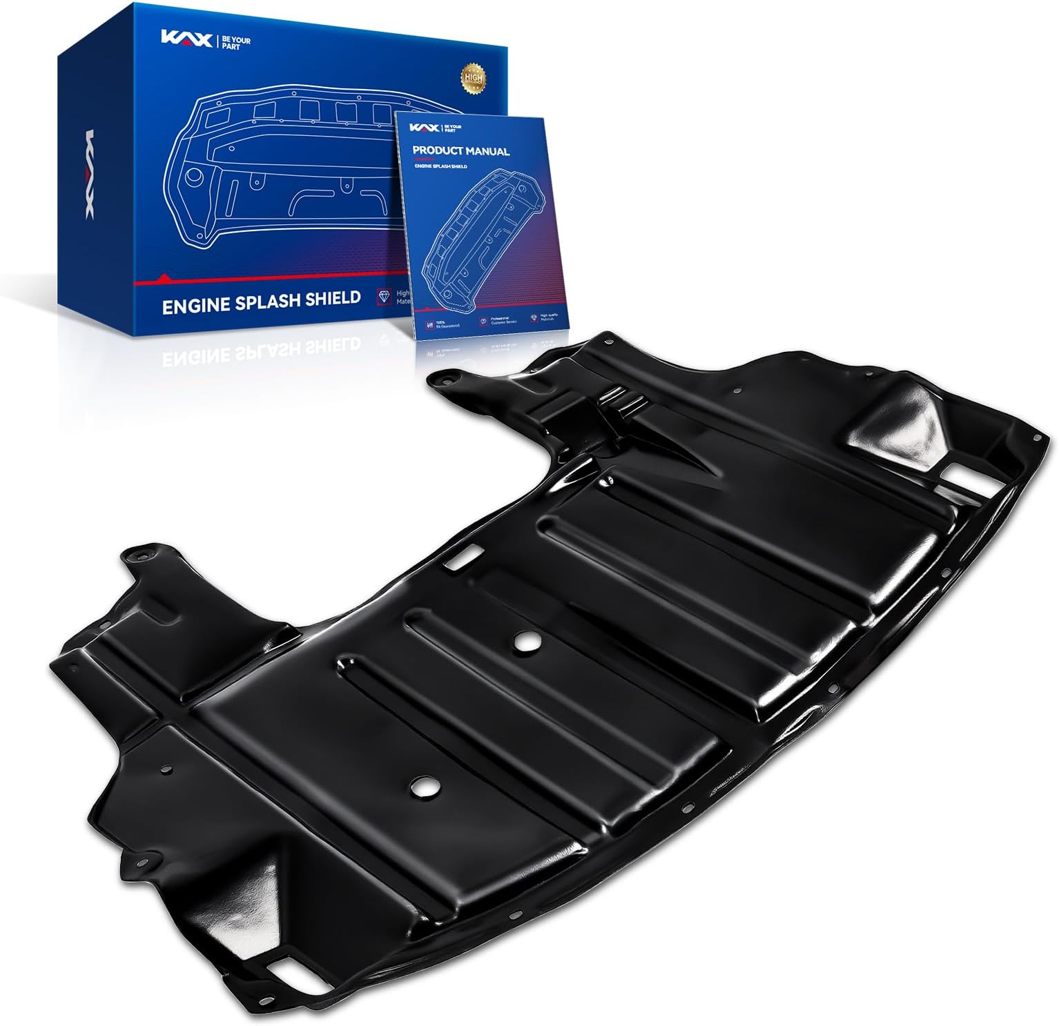 KAX Engine Splash Shield LX1228107 Front Lower Under Cover Compatible with 1998-2005 Lexus GS300, 1998-2000 GS400, 2001-2005 GS430