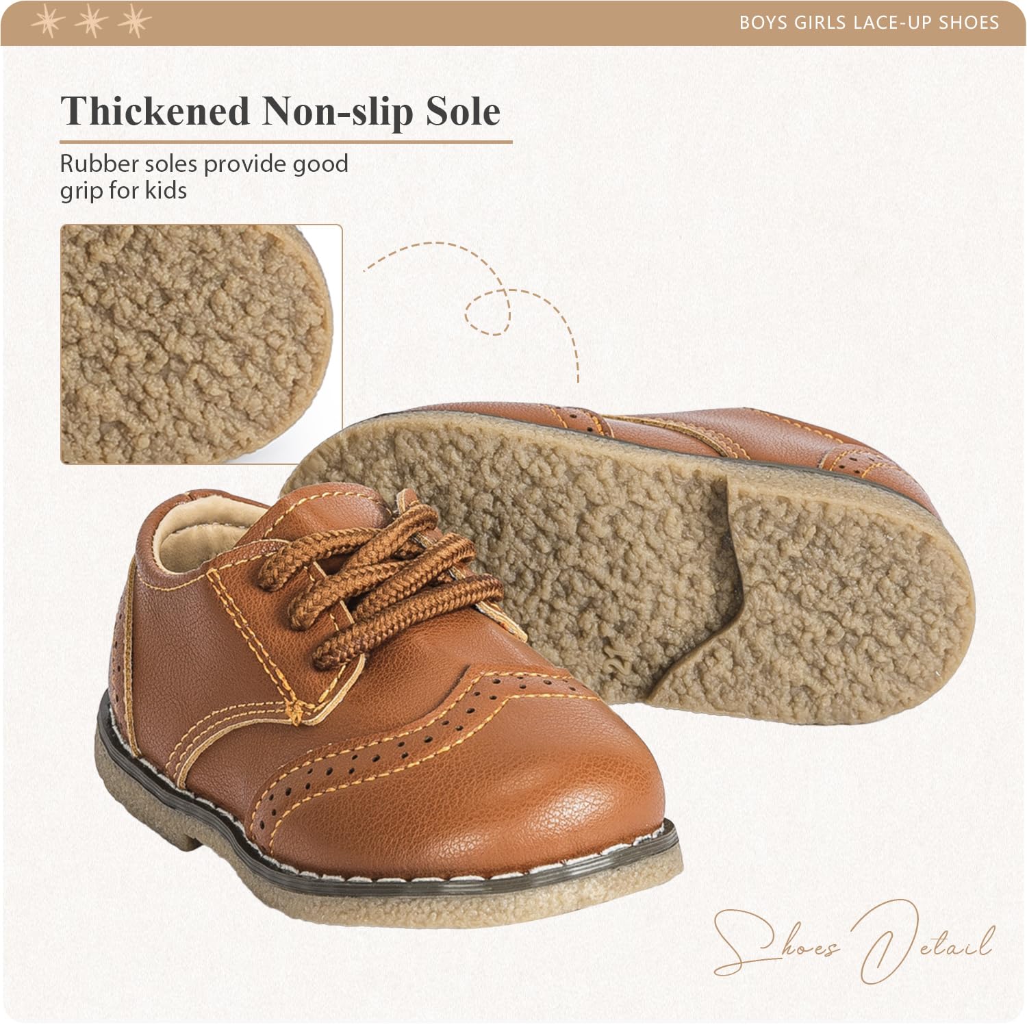 CENCIRILY Chaussures Oxford à lacets antidérapantes pour tout-petits garçons filles mocassins plats pour uniforme scolaire classique