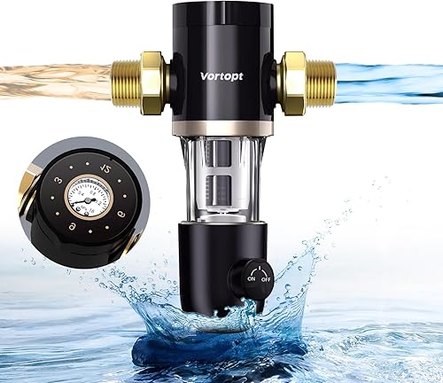 Filtro de sedimentos para agua de pozo - Sistema automático de retrolavado, filtro de sedimentos giratorios, filtro de agua de sedimentos para toda