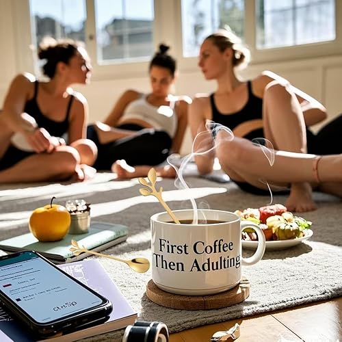 Miniatura 8 de 10 cucharaditas de mango largo, cucharas de café de acero inoxidable dorado, juego de cucharas de mezcla para cóctel de helado (dorado)