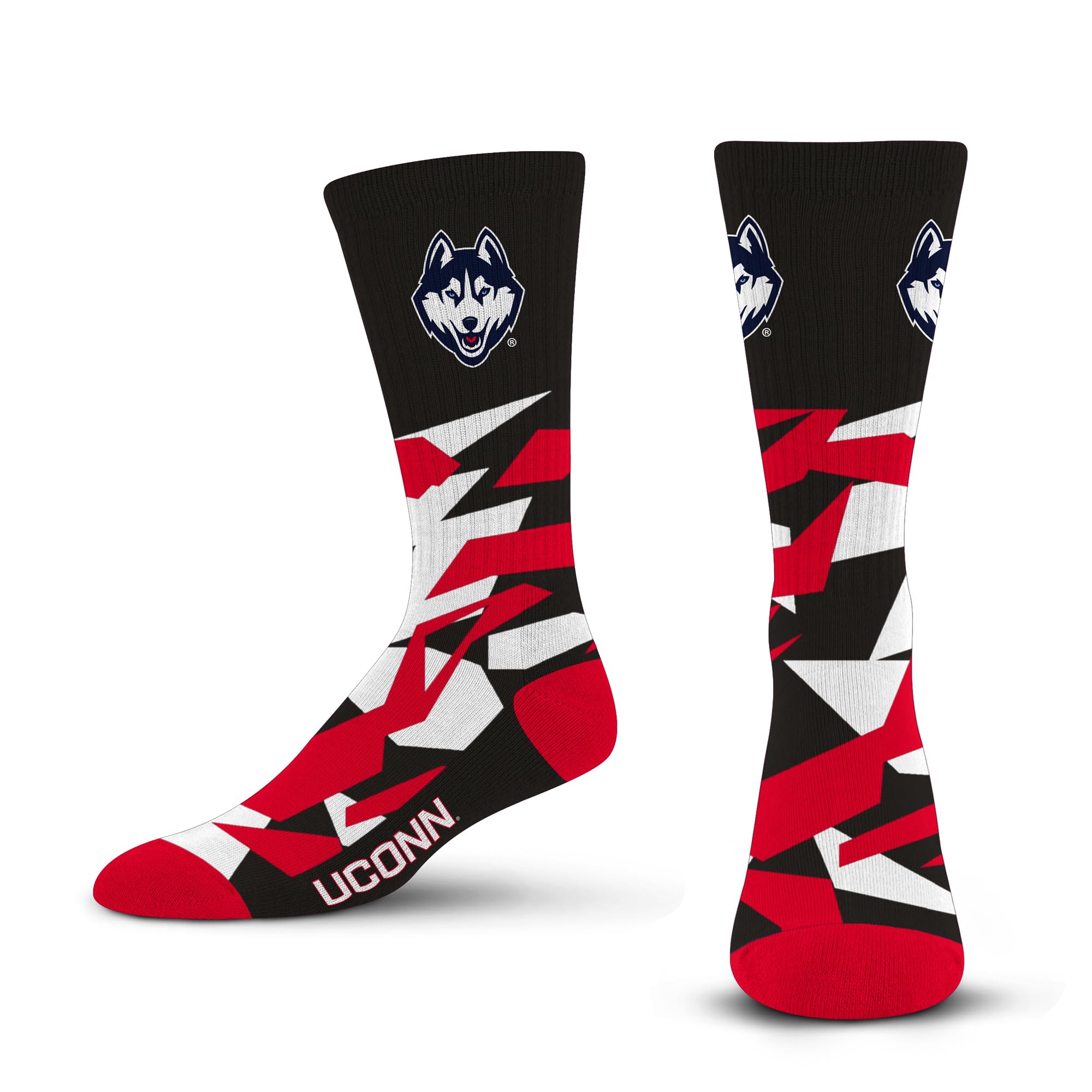 For Bare Feet NCAA mens Shattered Camo Crew Sock Ncaa