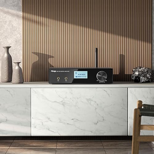 Miniatura 6 de Facmogu DAP-23C 2.1CH 200W Karaoke Wireless Bluetooth Amplificador Receptor con Salida de Subwoofer, HDMI ARCÓpticaMIC, RMS 60Wx2 Amplificador