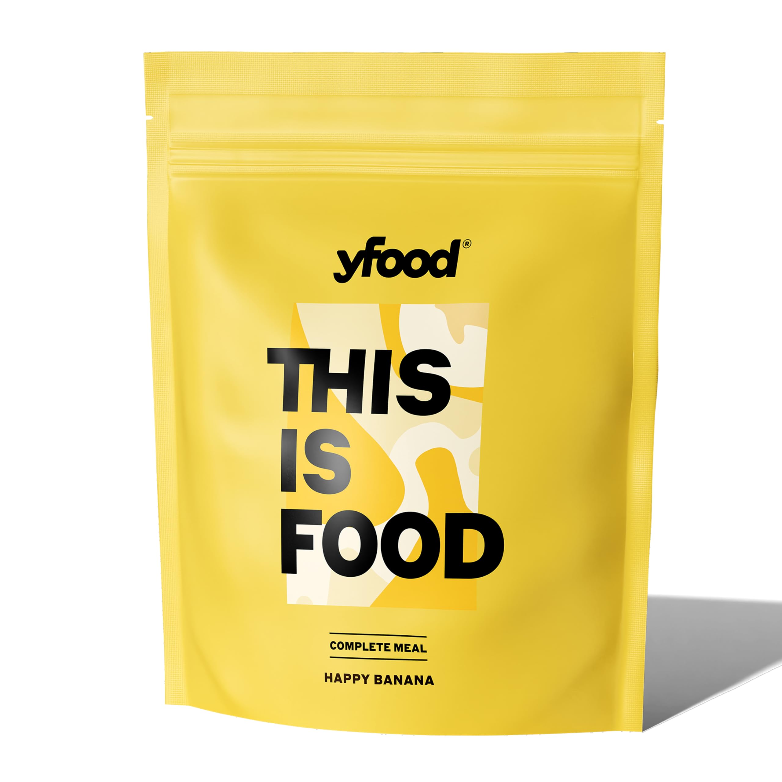 yfood Poudre Happy Banana, délicieux repas à boire pour les déplacements, en poudre, 25 g de protéines, 26 vitamines et minéraux, goût : banane
