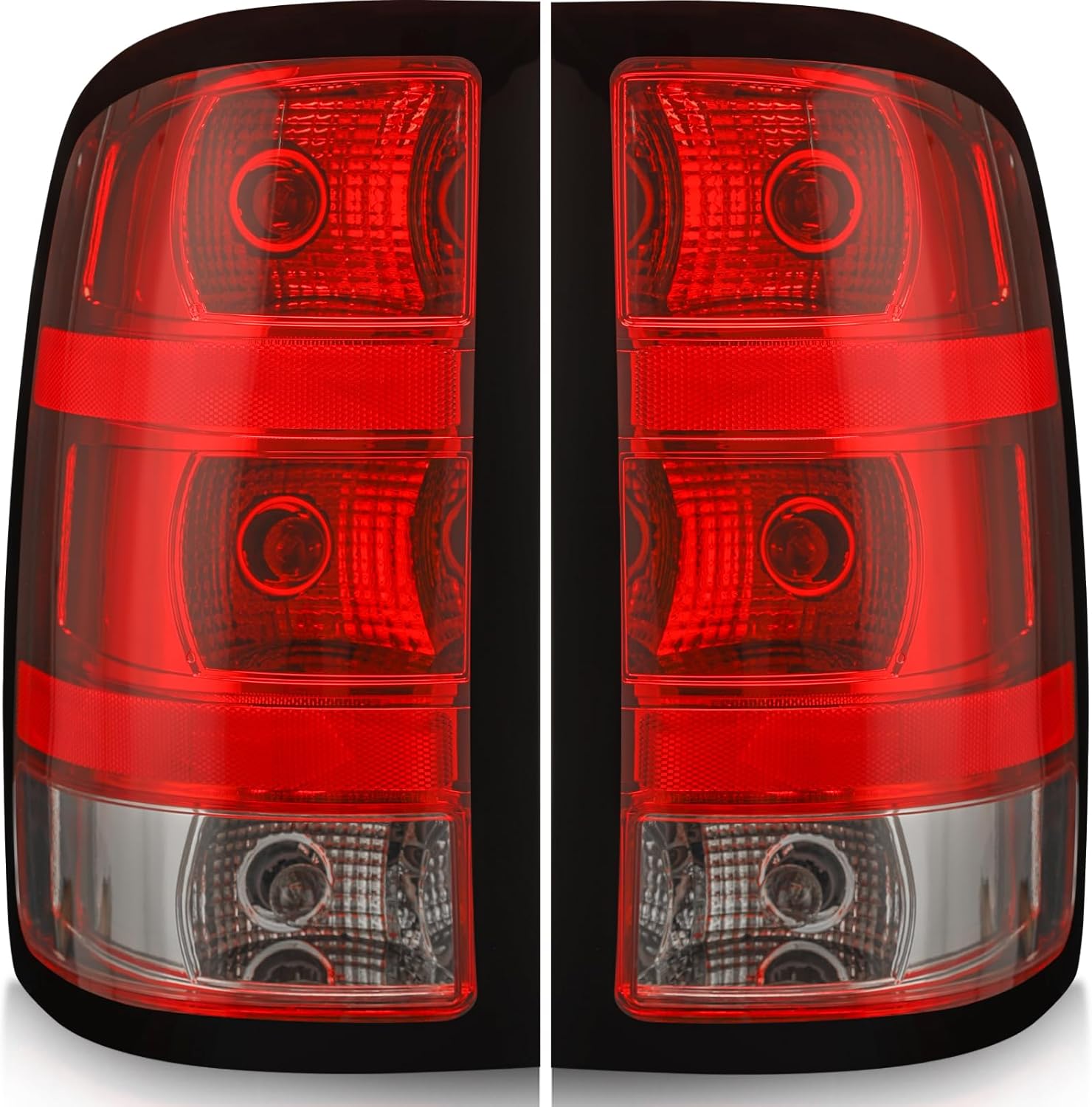 Tail Light Assembly Compatible with 2007-2013 GMC Sierra 1500 2500HD 3500HD Factory Style Pickup Truck Taillight Rear Brake Lamps OE Replacement, Driver Side