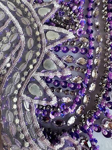 Vista 39 de Apliques hechos a mano de cristal sobre encaje, cuentas de diamantes de imitación para coser, parches de lentejuelas, accesorios de decoración