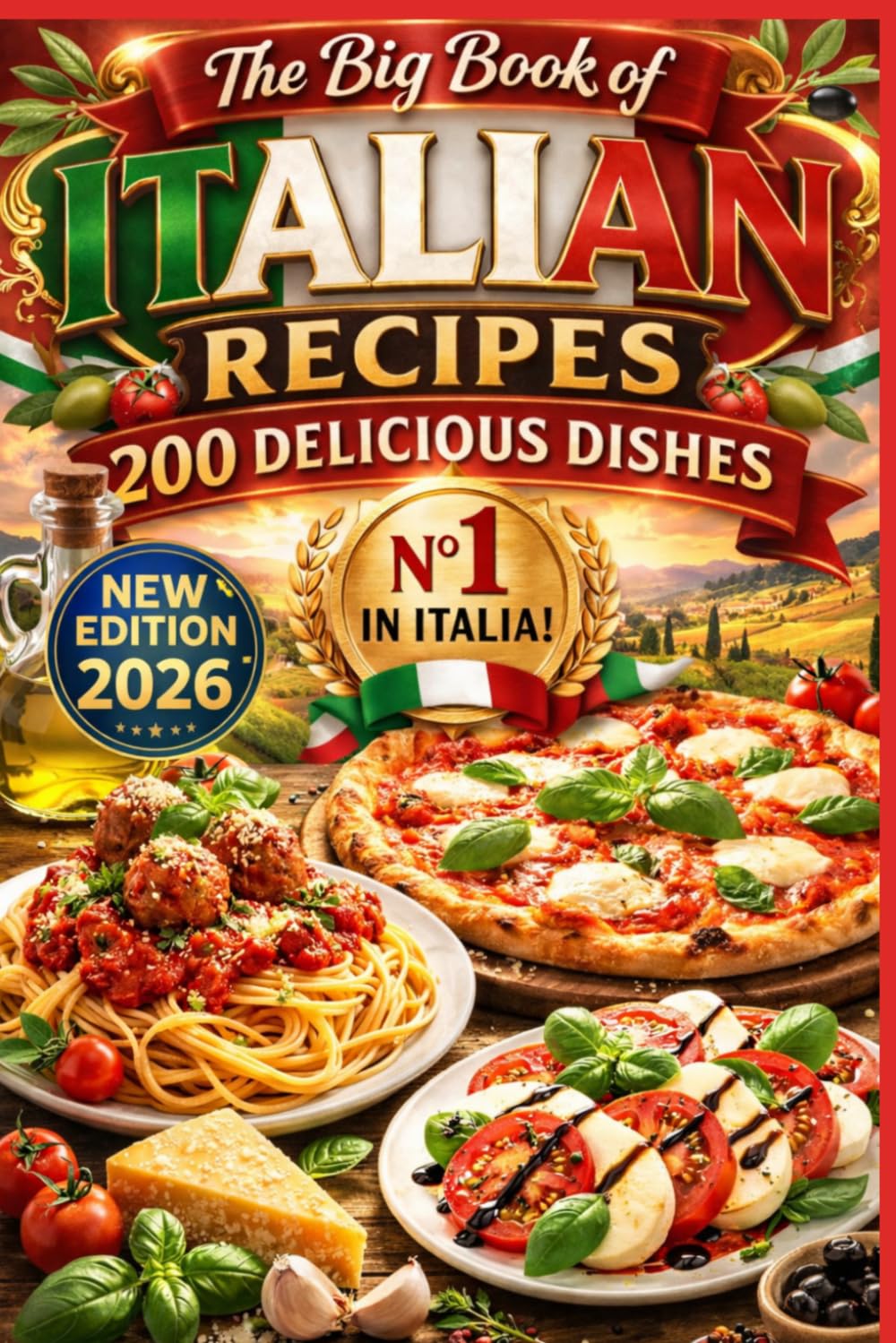 THE BIG BOOK OF ITALIAN RECIPES: 200 DELICIOUS DISHES- New 2026 Edition