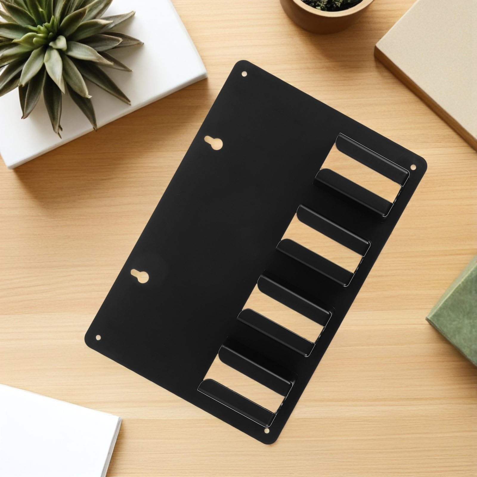 KICHOUSE Soporte de Pared 3piezas Negro para Cortapelos de Peluquería para Organizador de Herramientas Diseño Estable y Acabado Profesional en Salón o Barbería