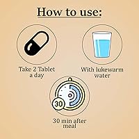 Vista 3 de Tabletas Arjuna de mi Nature -90 Tabletas, 1000mg Suministro para 45 días Tableta de Arjuna 100% natural Corteza de Arjun Saraca Indica