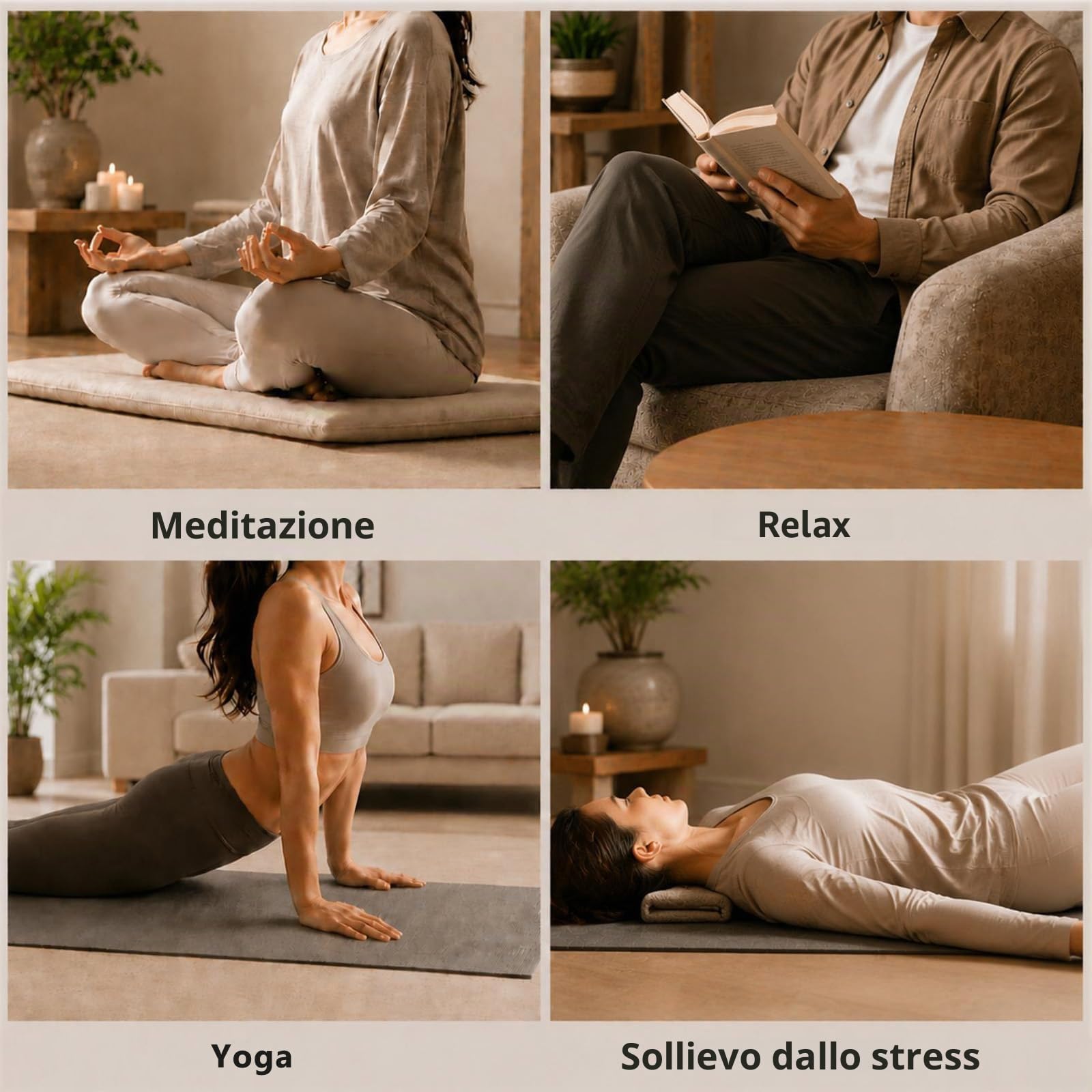 Sistema di meditazione Rylaxtones 8 tipi di suoneria tibetana per meditazione, consapevolezza, bagno sonoro, guarigione dei chakra, sollievo dallo stress, terapia del suono, pratica yoga e altro