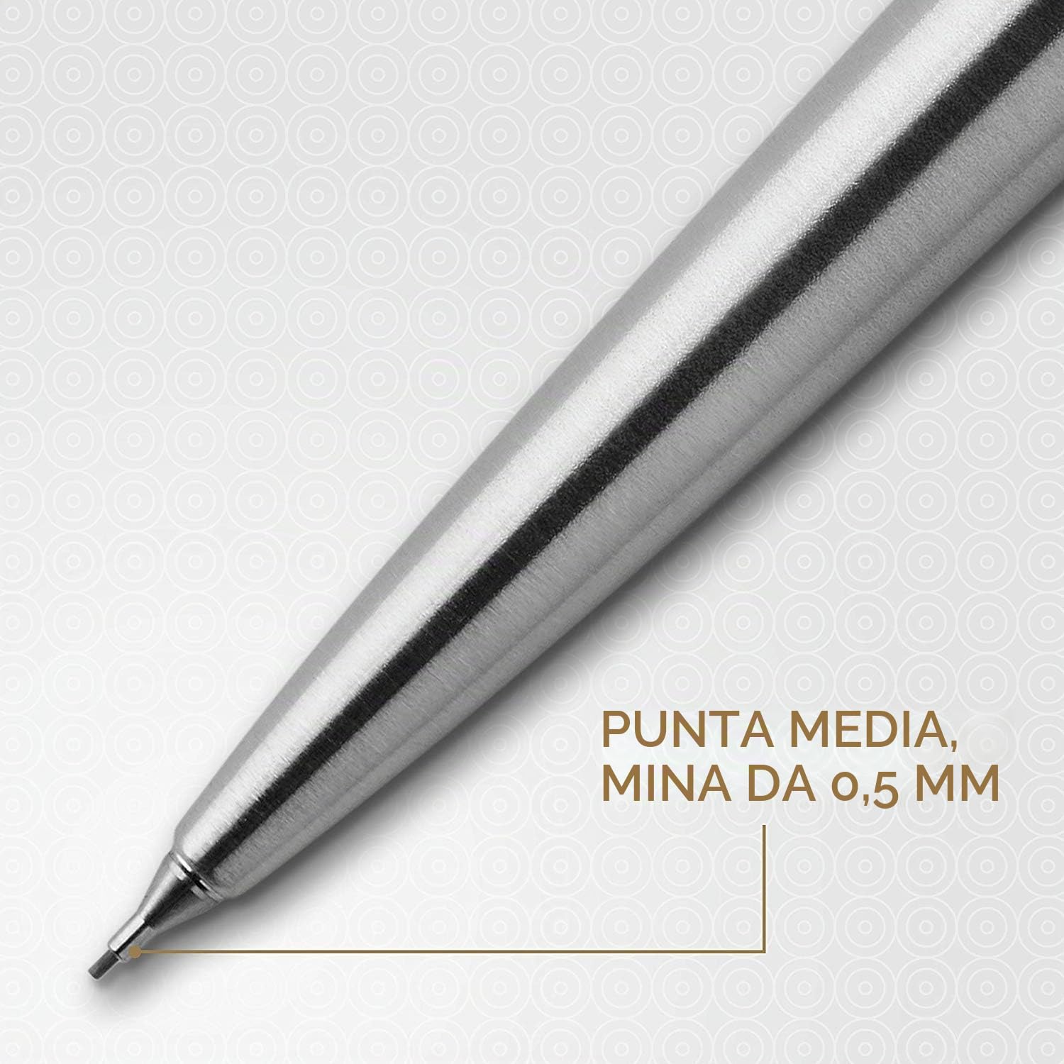 Parker Jotter Duo set regalo con penna a sfera e matita portamine (0,5 mm) | acciaio inossidabile con finiture cromate | ricarica di inchiostro blu | Materiale scolastico | confezione regalo