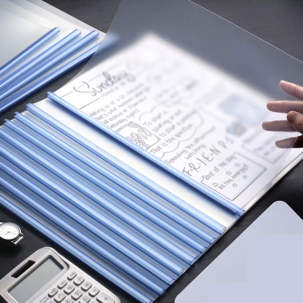 Plastikmappen, Budget Binde, Dateiordner, Berichtsumschläge mit U-Typ-Schiebestange (Kapazität: 60 Blatt), Büro- und Schulbedarf, transparent, Lebenslauf, Präsentation, Dateiordner, Datei-Organizer (F