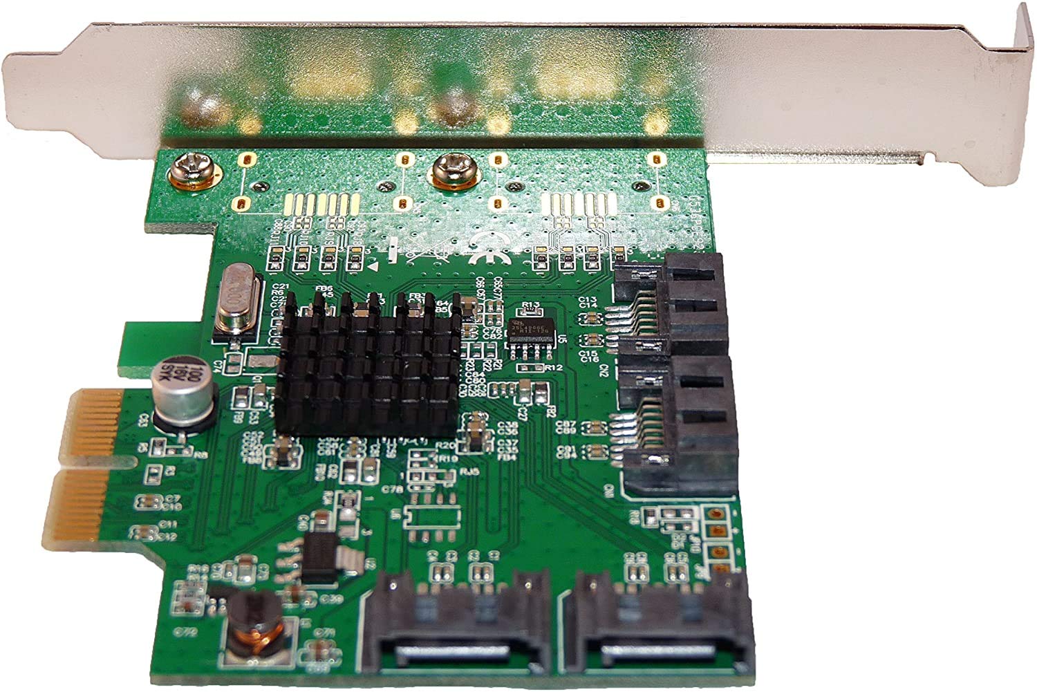 KALEA-INFORMATIQUE Scheda controller da PCI Express PCIe a 4 porte SATA con chipset Marvell 88SE9230 - Raid 0 1 10