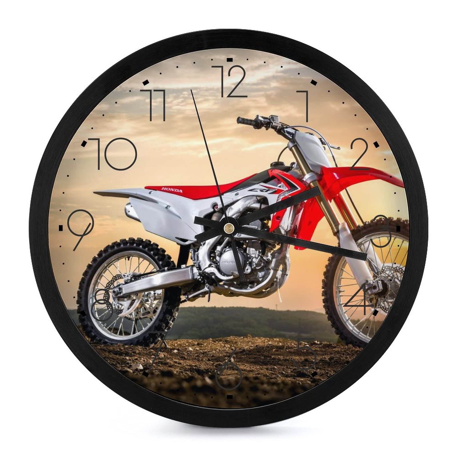 Pendule murale moto racing moderne pour decorer la chambre ou le salon