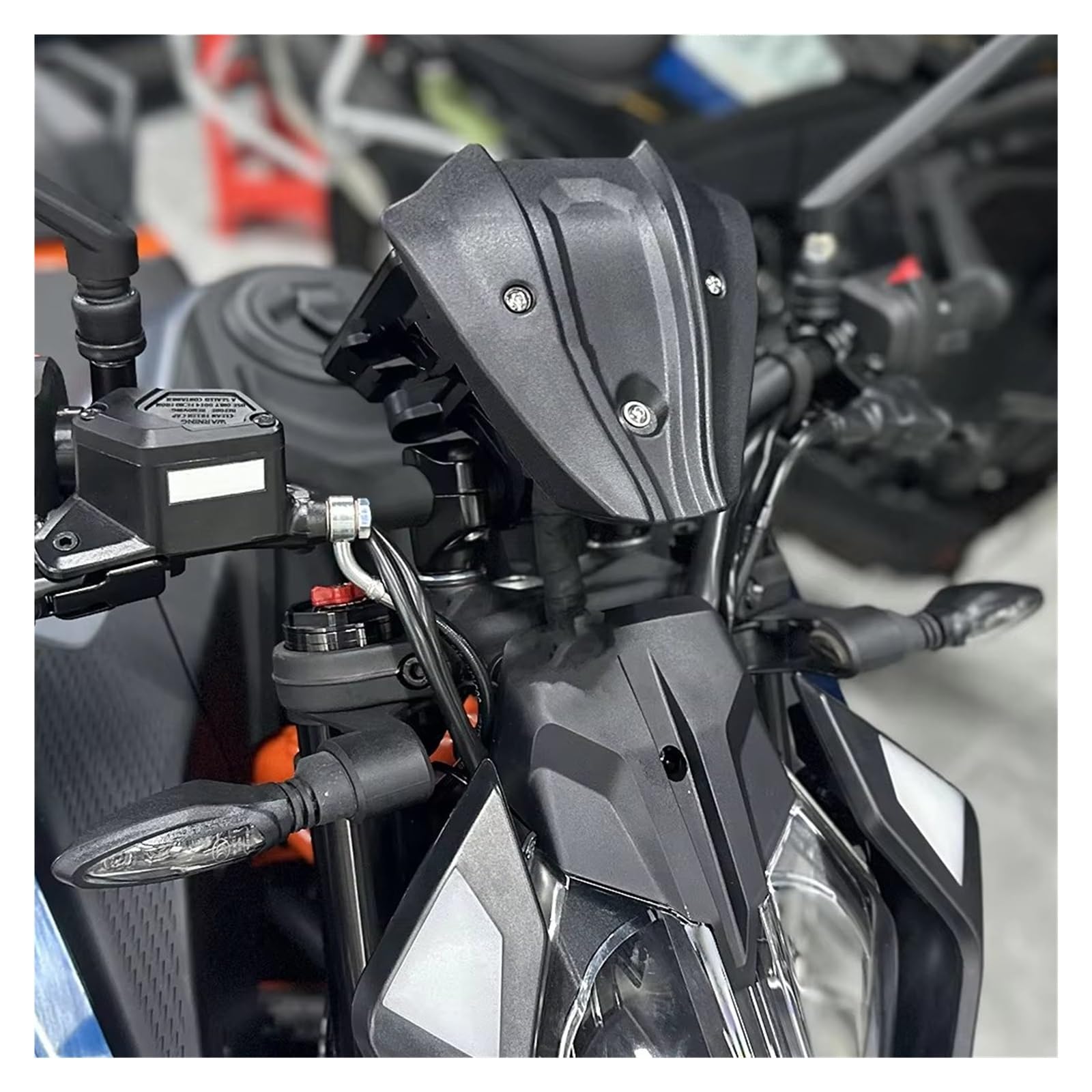 Per 390Duke Per 390DUKE Per 390 Per 390 Per 2024 Parabrezza Per Moto Parabrezza Deflettore Antivento Plastica ABS Nero Accessori Deflettore Parabrezza Moto