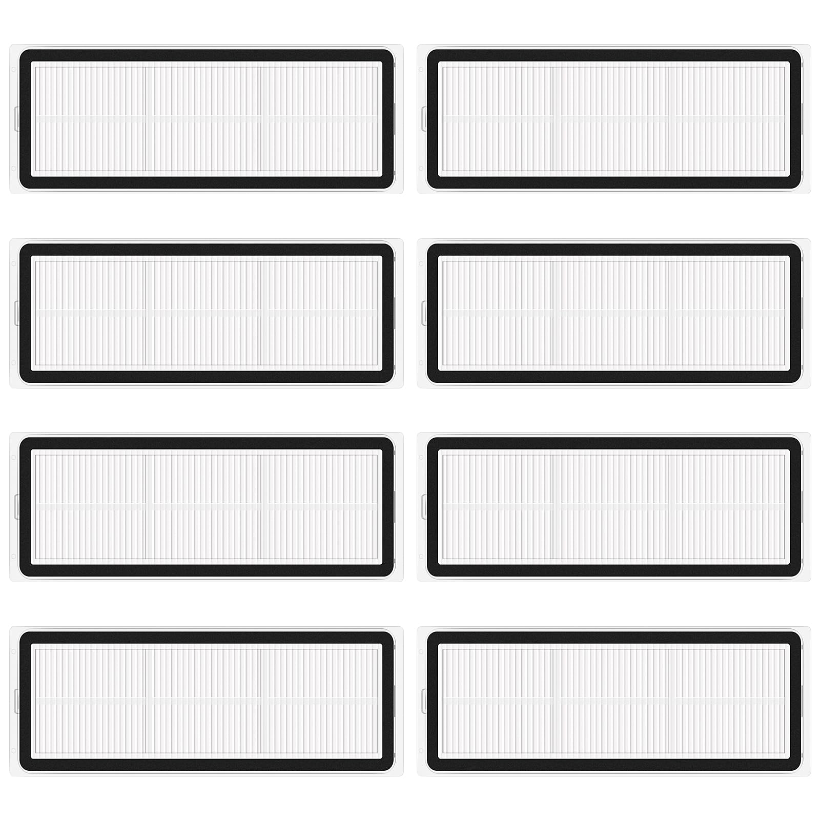 8 Stück Filter Zubehör für Xiaomi Roborock S6 / S5 MAX / S6 Pure / S6 MaxV / S60 / S65 / S5 / S50 / S55 / E25 / E35 Roboter Staubsauger, HEPA-Filter Ersatzteile Ersatzteil