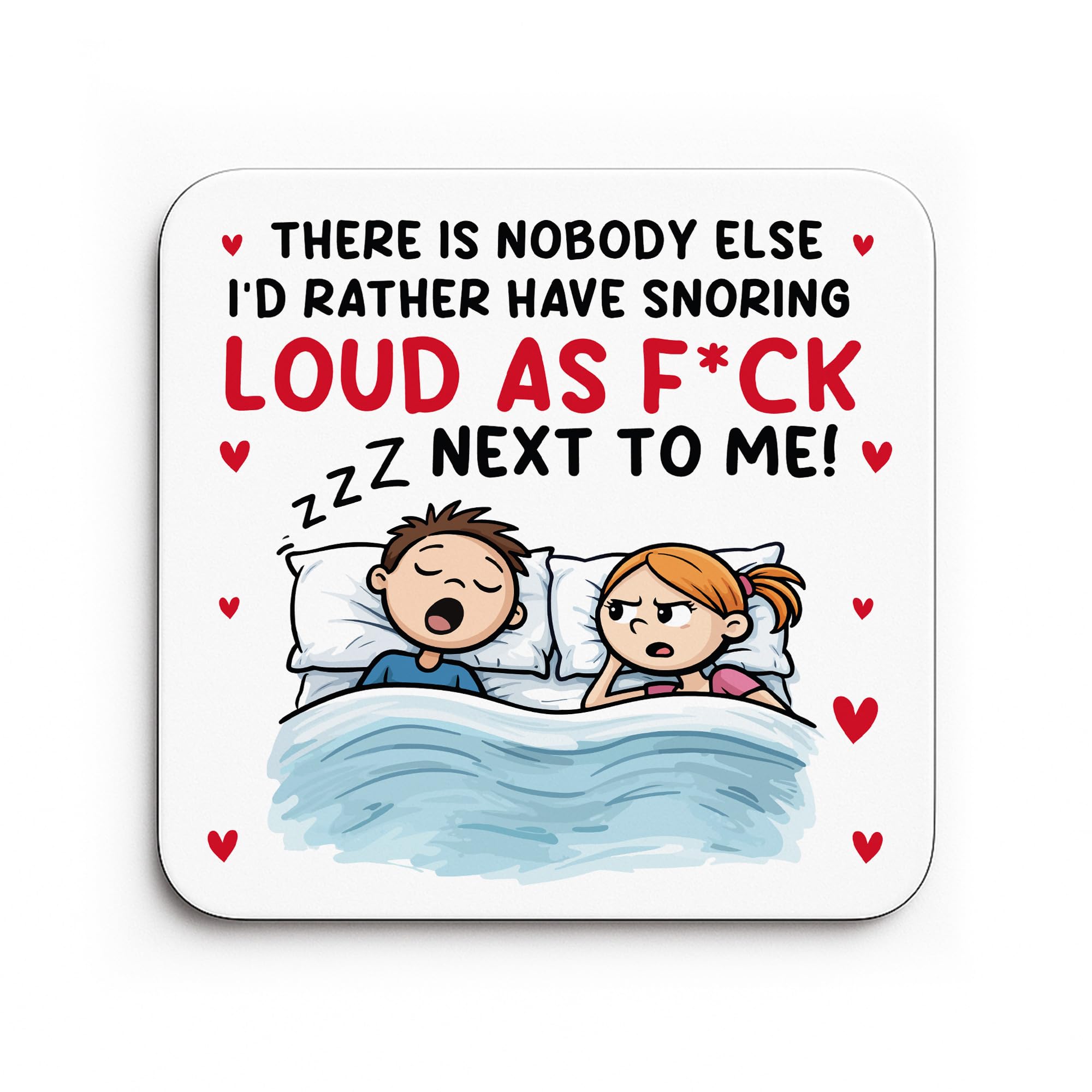 Red Ocean Funny Drinks Coaster Gift For Valentines Anniversary Birthday Silly Present For Wife Husband Boyfriend For Her For Him Keepsake