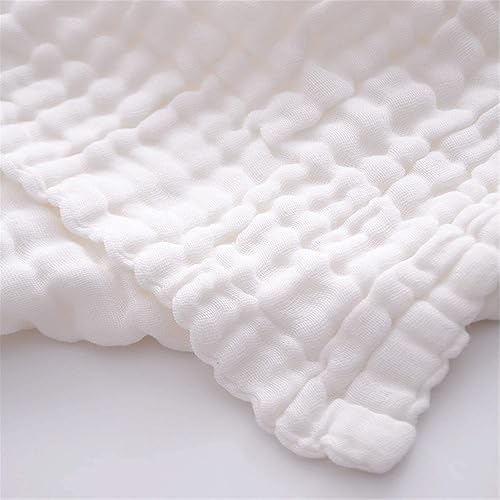 Miniatura 7 de WinReal Juego de 3 toallas de baño de muselina para bebé, ultra suaves y absorbentes, toallas de algodón natural de 6 capas, adecuadas para niñas y