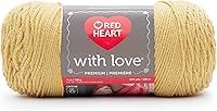 Vista 2 de Red Heart with Love - Hilo de seda de maíz, paquete de 3 unidades de 6.98 oz/7 onzas, acrílico, 4 medianos (peinado), 370 yardas, tejido/ganchillo