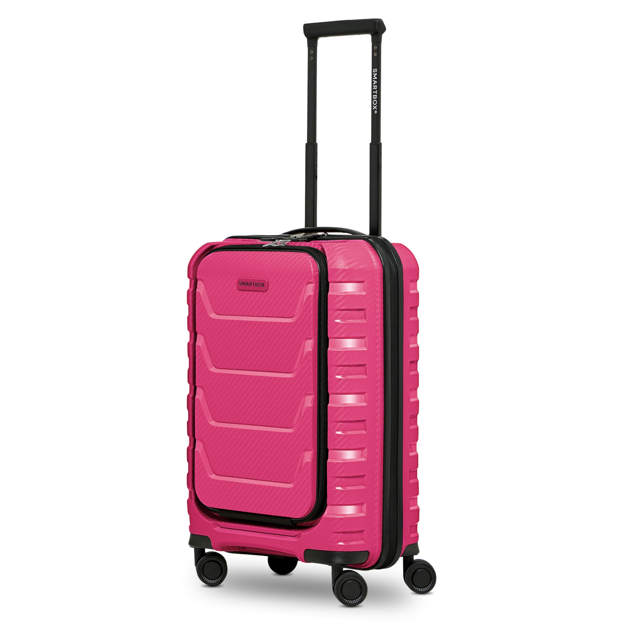 SMARTBOX Bagaż podręczny, walizka, kieszeń na laptopa, otwór z przodu, zamek TSA | 36 x 22 x 55 cm, polipropylen, 4 podwójne kółka, bagaż pokładowy, edycja 01