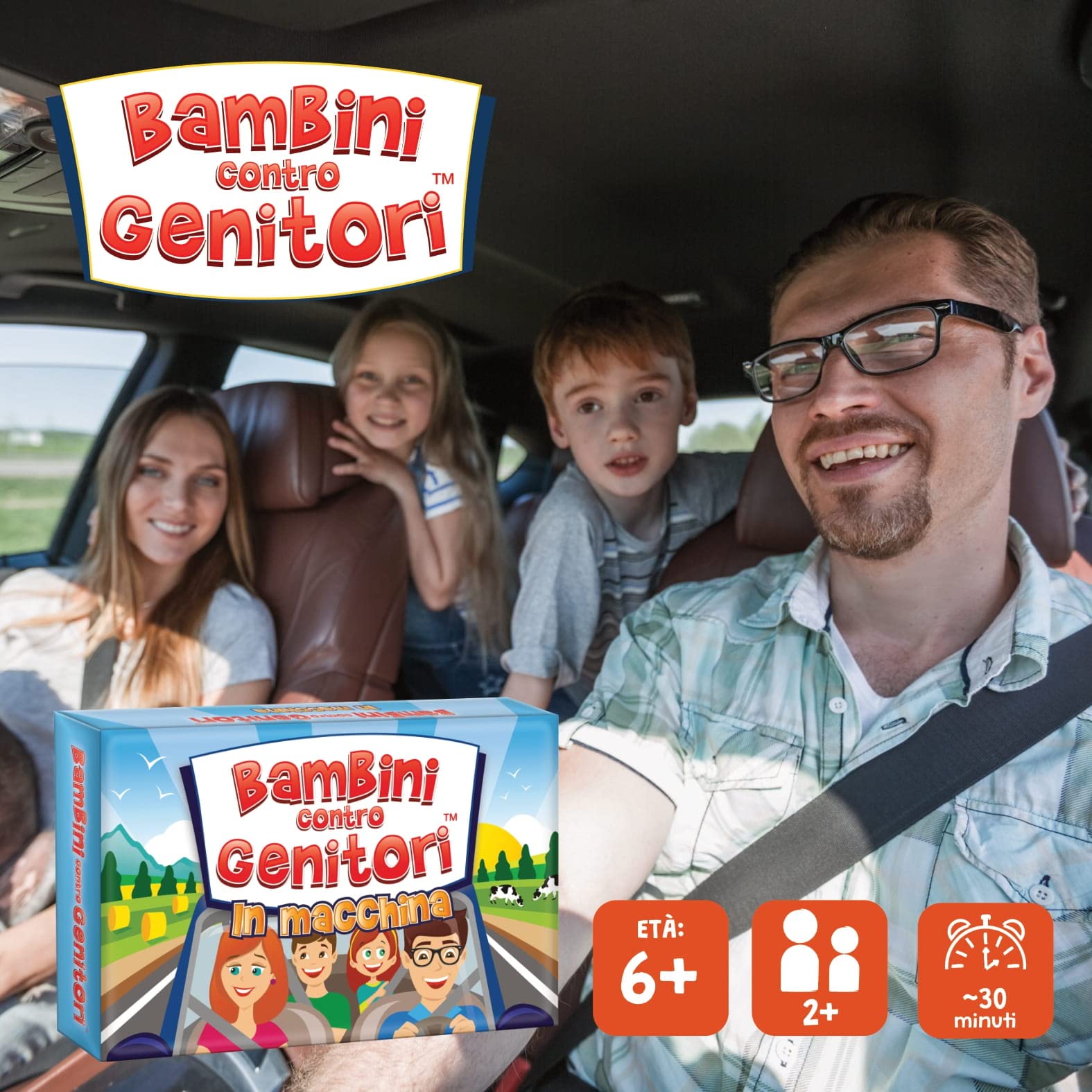 KANGUR In macchina. Bambini contro Genitori. Giochi per Bambini Gioco di viaggio Gioco di auto per integrali di famiglia 6+