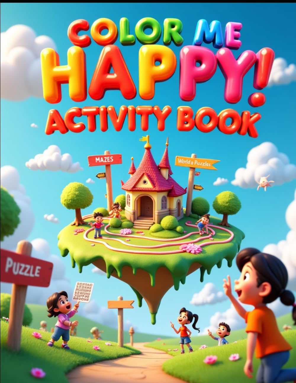 Color Me Happy! Activity Book: Time 2 Learn N have Fun!