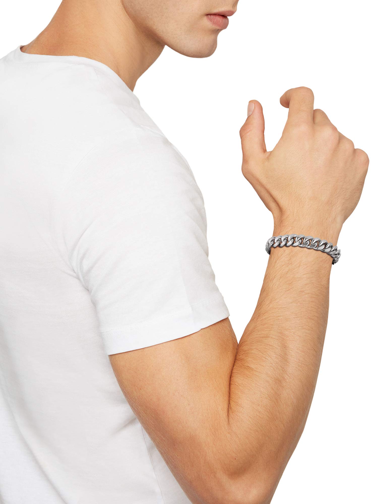 Breil Bracciale Doppia collezione in acciaio con una dimensione di 23 cm da uomo