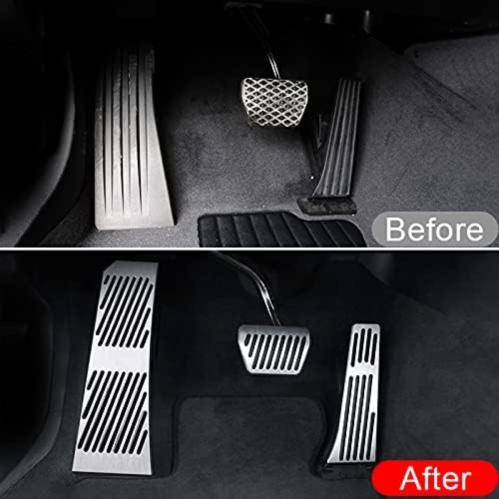 Cubierta de Almohadilla de Pedal, para BMW Serie 5 6 7 F01 F07 F10 F11 F06 F13 X3 F25 X4 F26 Z4 E89 E85, Accesorios para Cubierta de Pedal de Acelerador y Freno de Coche automático