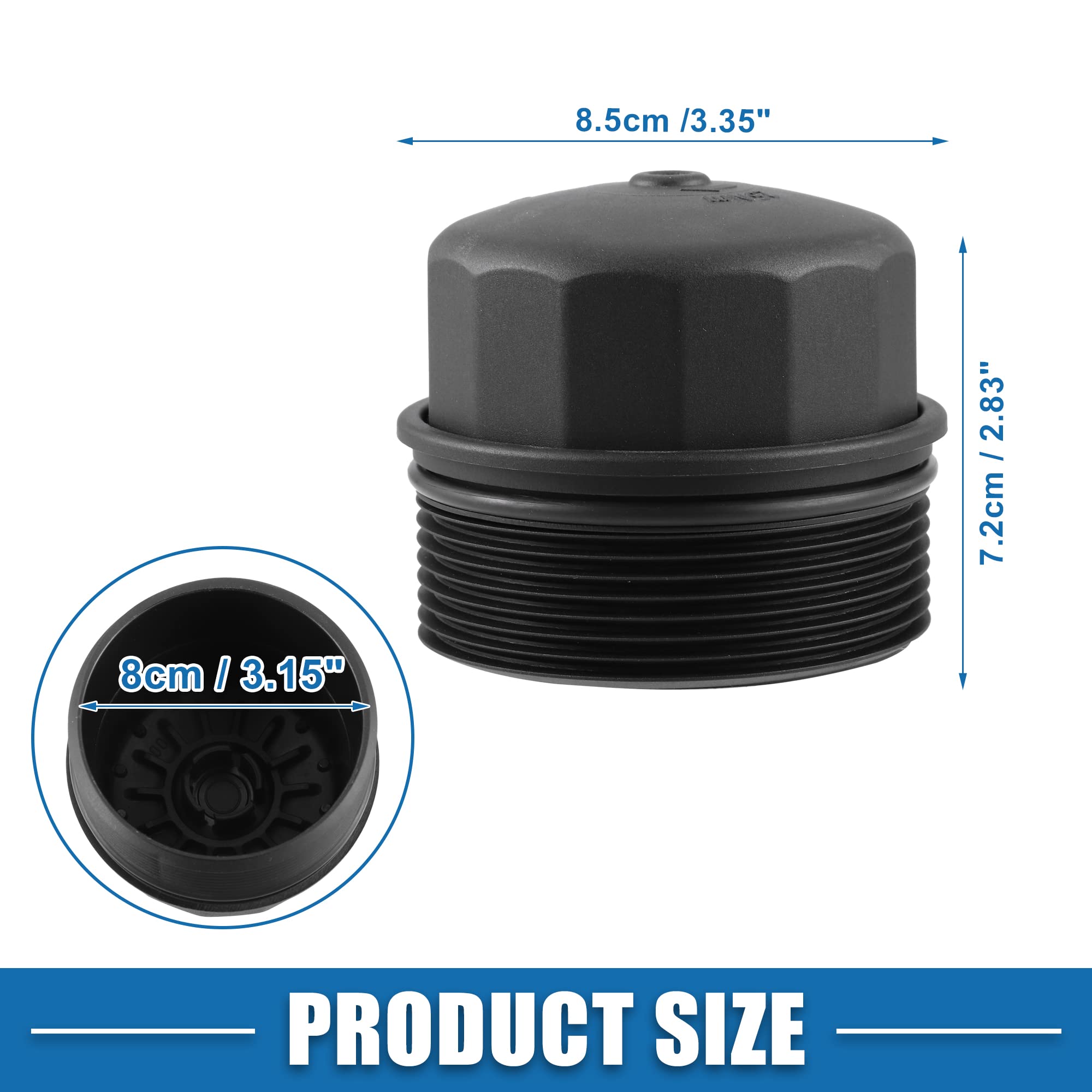 QUARKZMAN Motorölfilter Abdeckkappe A1041840608 für Mercedes-Benz 