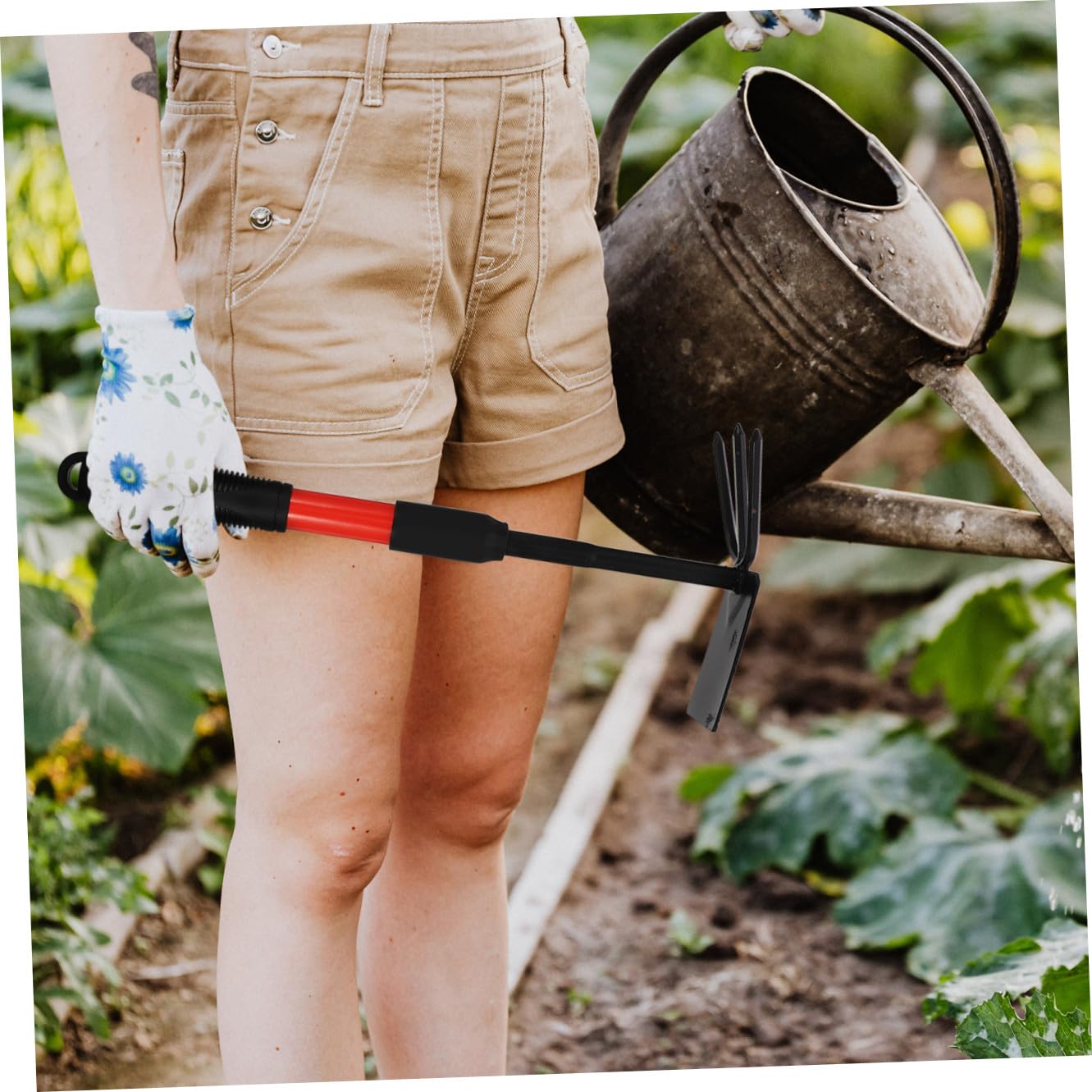 SUPVOX 3pièces De Jardin à Double Tête Acier Outil De Creusage Pratique Pour Légumes Et Extérieurs Outil De Jardinage Multifonctionnel Avec Acier