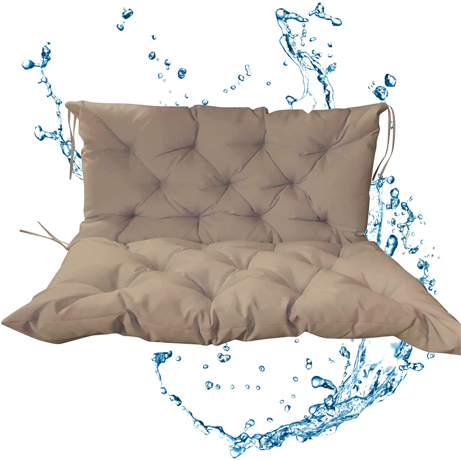 Coussin pour balancelle d'extérieur 10 cm d'épaisseur en textile doux haut de gamme