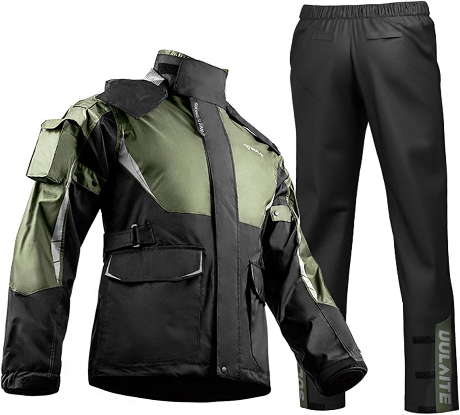 Amazon | RENHE バイク用レインウェア 上下セット メンズ 耐水圧20,000