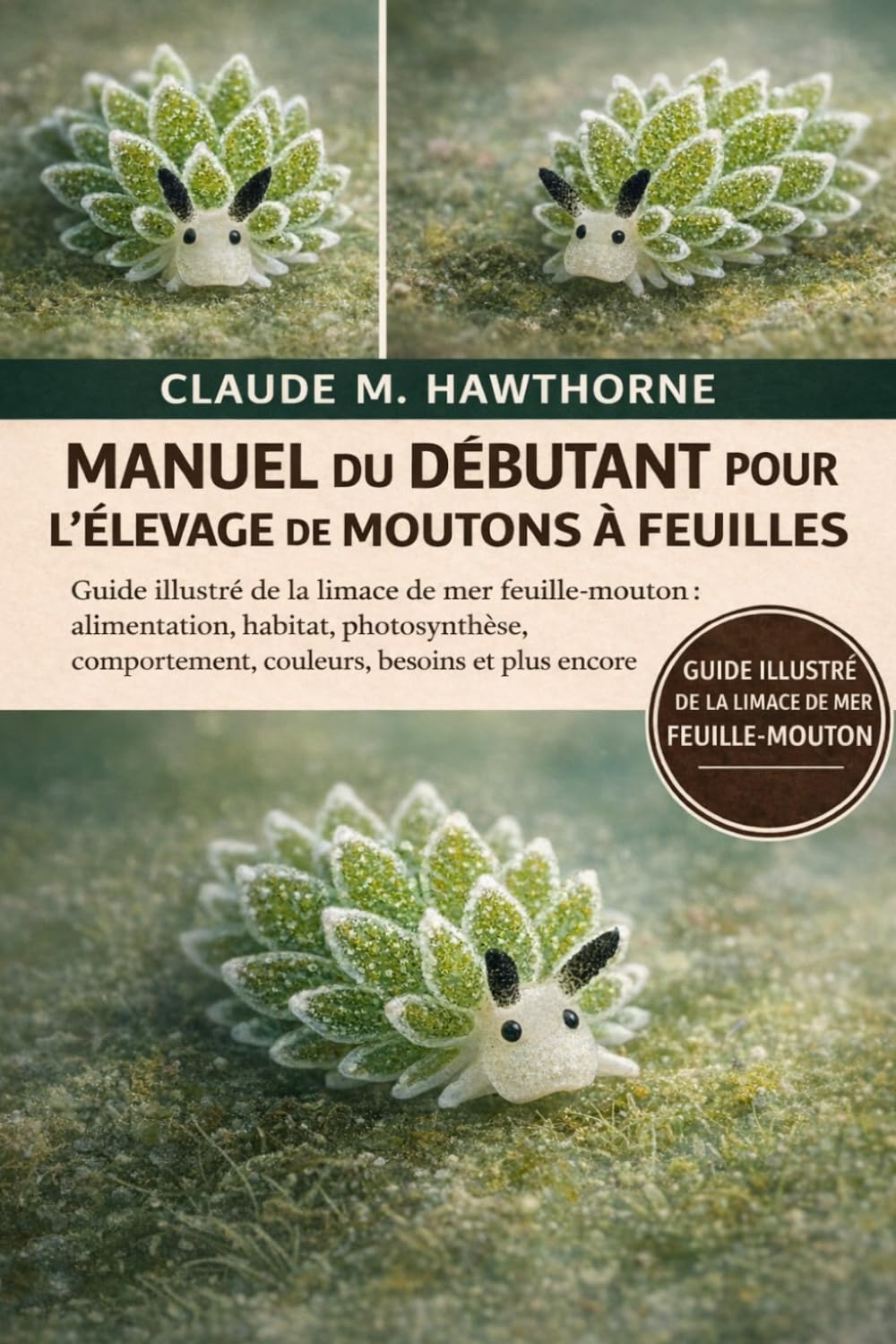 MANUEL DU DÉBUTANT POUR L'ÉLEVAGE DE MOUTONS À FEUILLES: Guide illustré de la limace de mer feuille-mouton : alimentation, habitat, photosynthèse, comportement, couleurs, besoins et plus encore