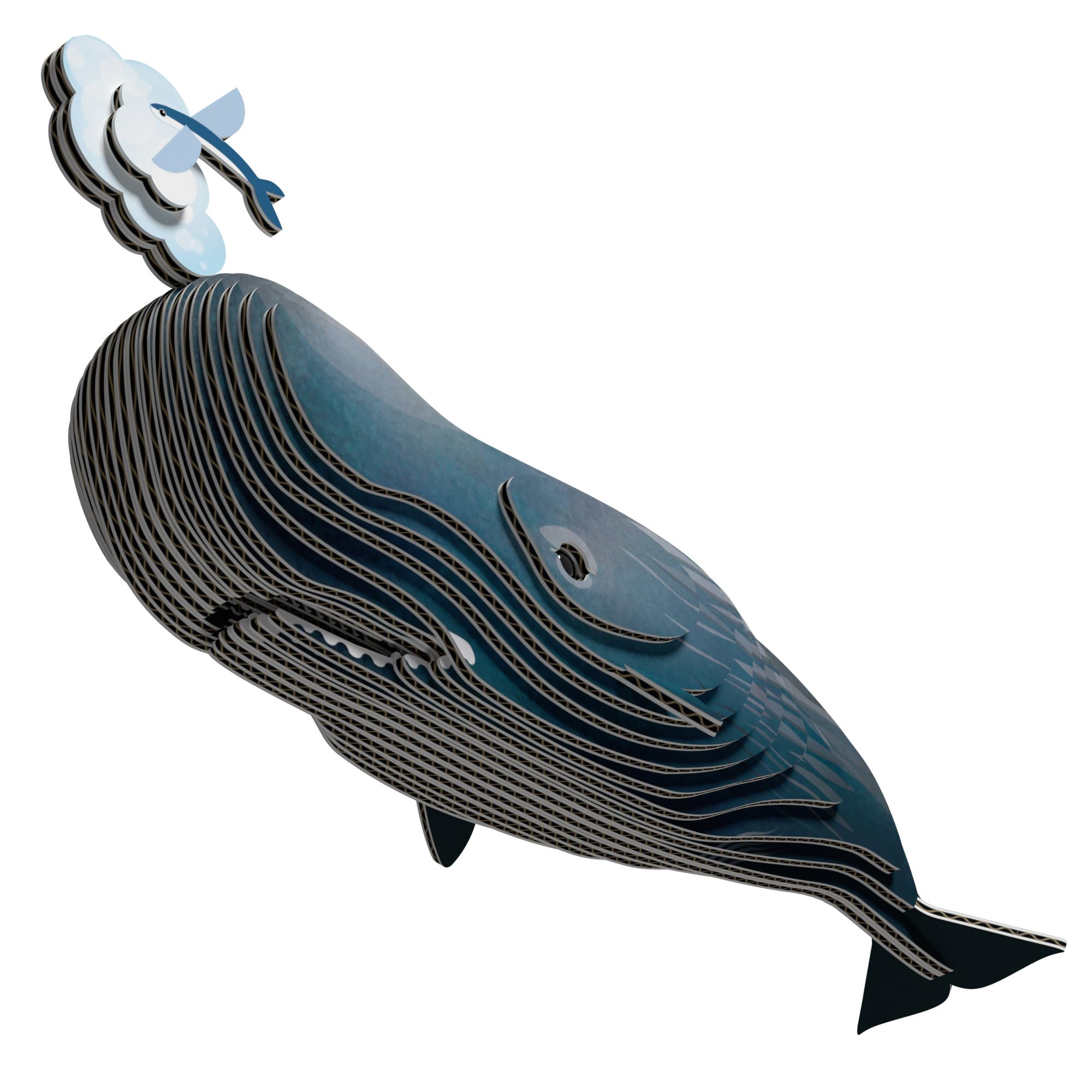 EUGY 650092 Whale, 3D Animal Puzzle for Children and Adults to Assemble DIY Animal Figure, Craft Set from 6 Years - Image 3