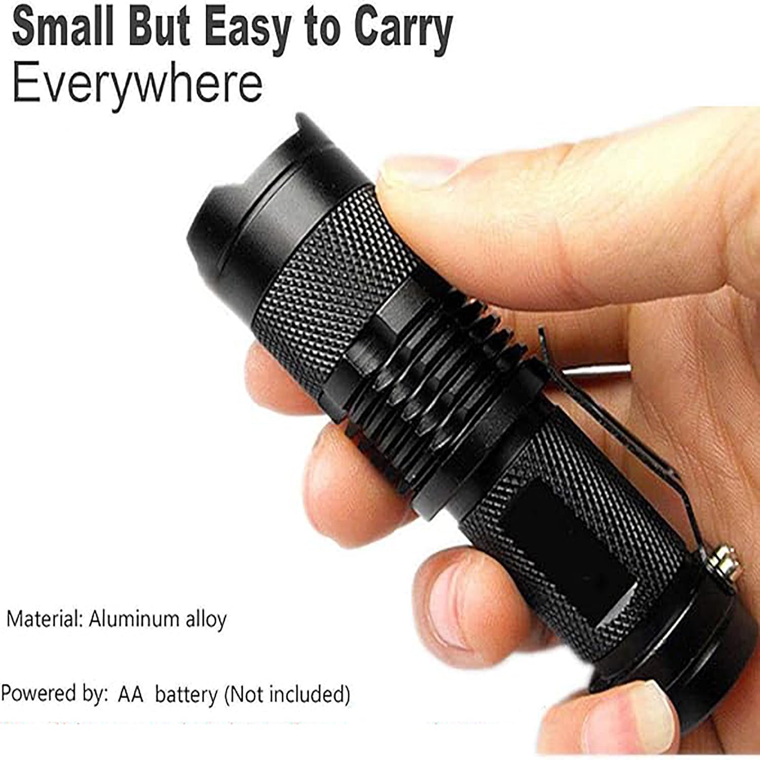 Pocketman Red LED Flashlight - 3 Mode Zoomable Mini Torch For Astronomy & Night Observation - View #5