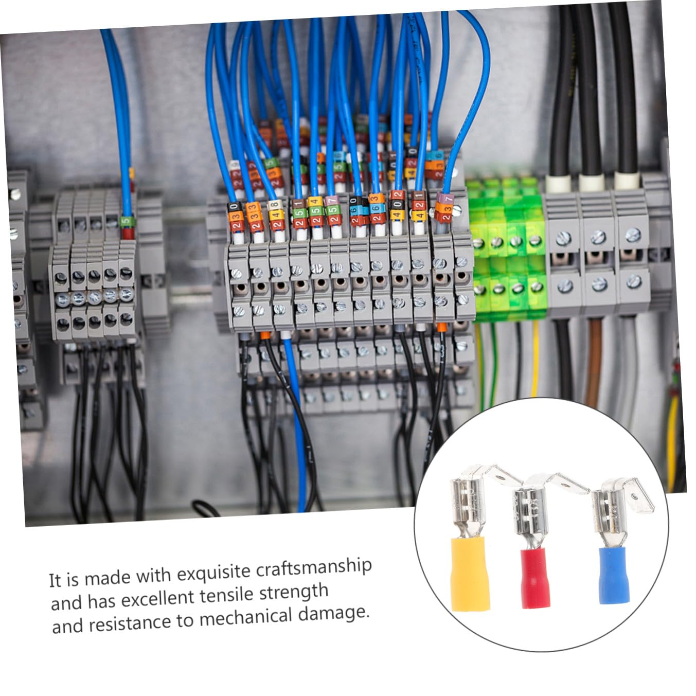140 Stück Crimpverbinder Sortiment mit Halbisolierten Schnellverbindern aus Kupfer und Nylon Geeignet für 0,5-6 Mm² Leitungen im Maschinen und Elektroanschluss