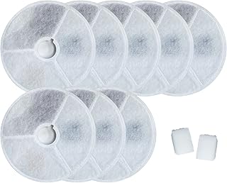 YUKI TRADING ペット自動給水器専用 第二代 PETLIBRO対応互換フィルター ペット自動給水器フィルター 交換用スポンジ付き 8個セット