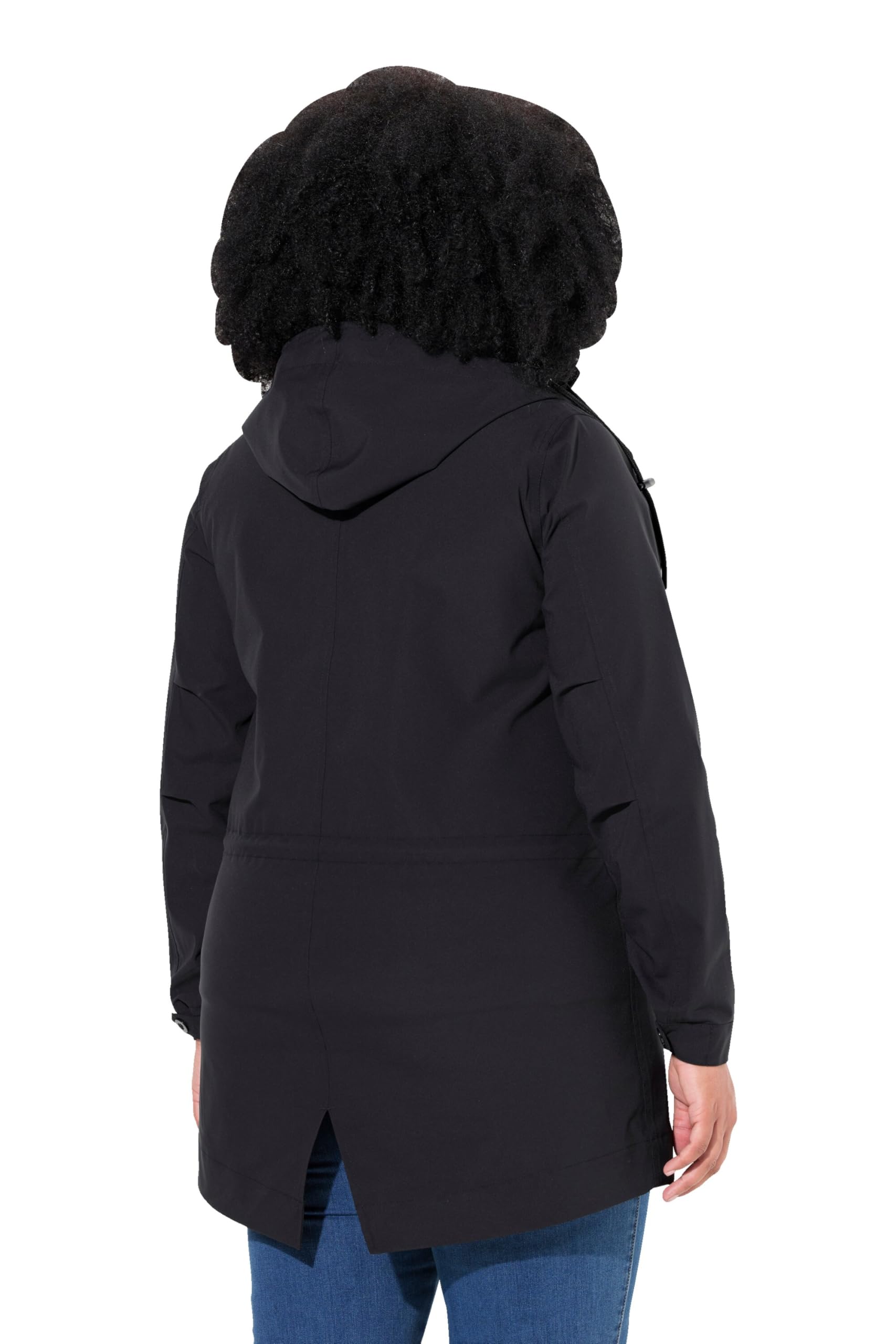Ulla Popken Giacca Funzionale HYPRAR 3-in-1 con Gilet Trapuntato, Taglio Svasato e Cappuccio 833194