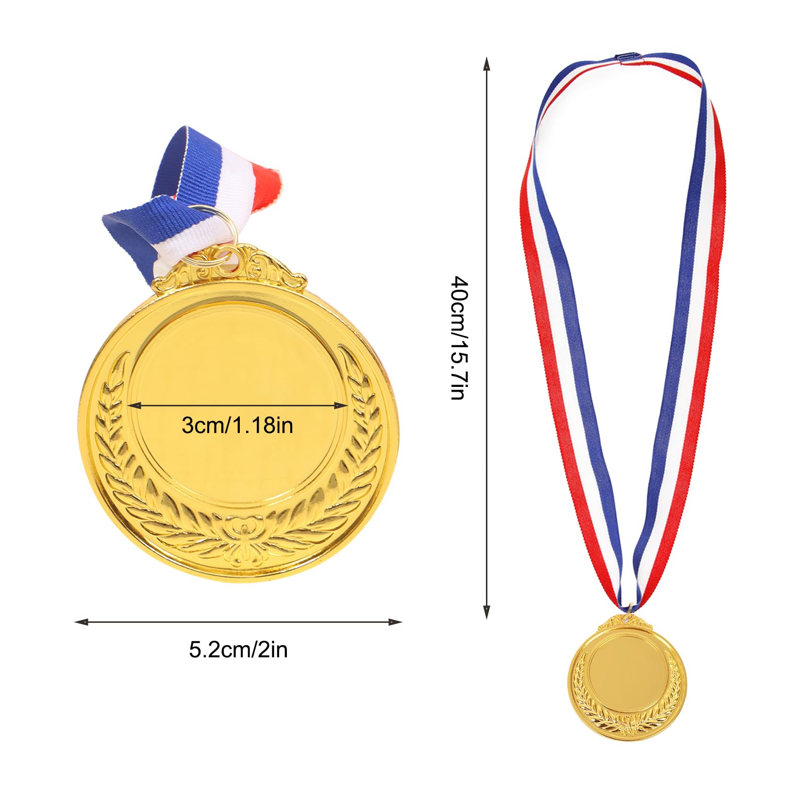 10 Piezas Medallas de Metal para Niños - Oro para Ganadores en Concursos Deportivos, Fiesta, Ortografía y Abejas - Cumpleaños